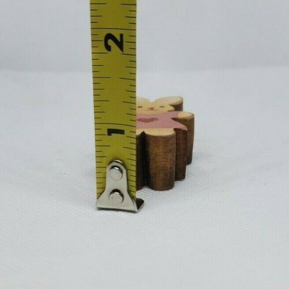 Vintage 1988 Pat Kudron Miniature Bunny Shelf Sitter – White & Pink with Heart - Picture 10 of 10